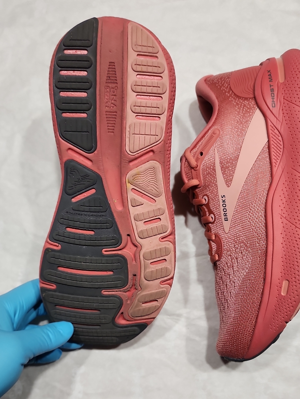 Brooks Ghost Max Shoes Faded Rose Rosette Pink Womens Size 9.5 - Picture 7 of 10